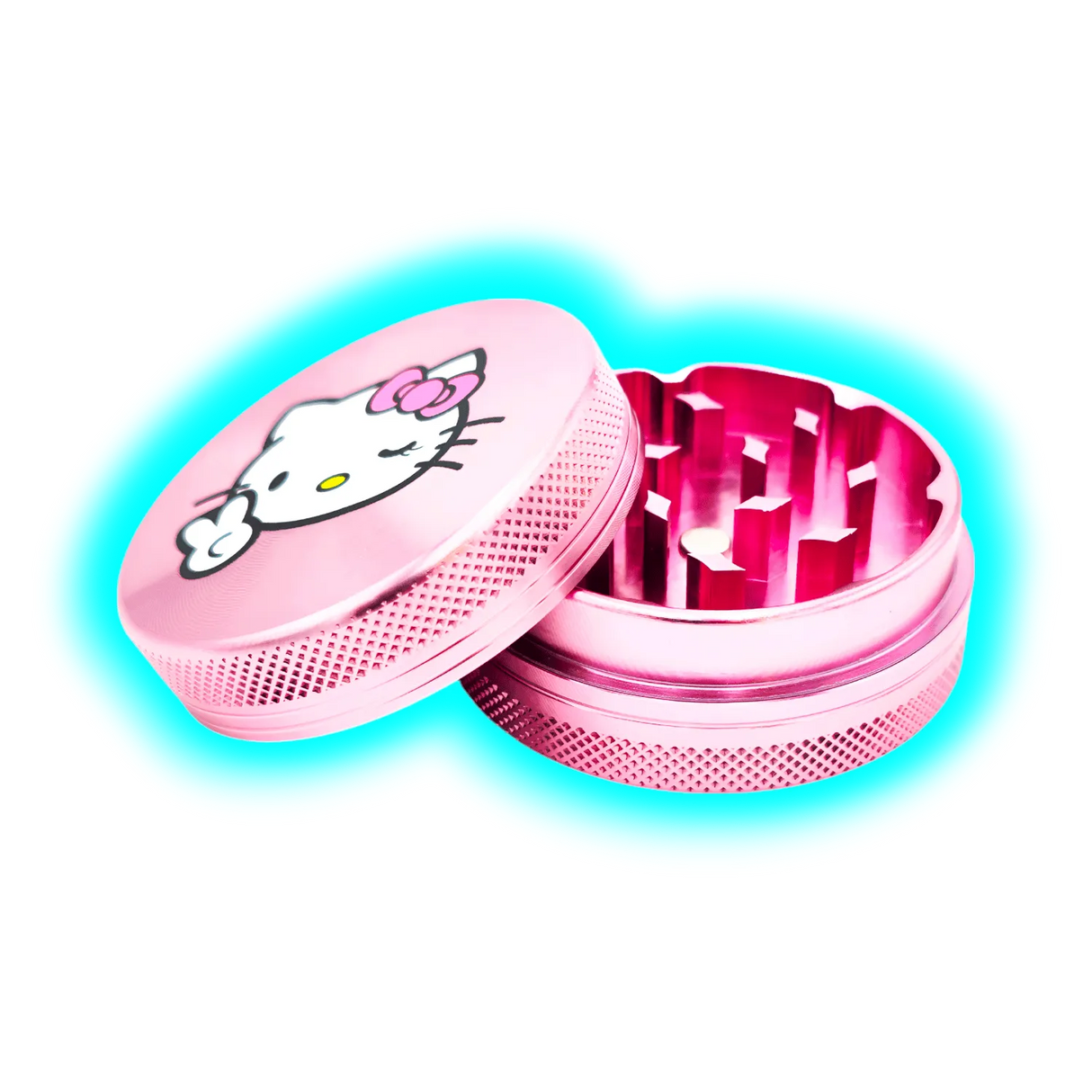 Hello Kitty Aluminium Grinder Peace Pink 2 Parts 50mm
