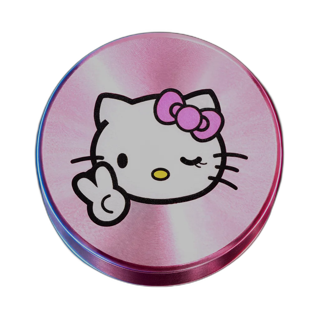Hello Kitty Aluminium Grinder Peace Pink 4Parts 50mm