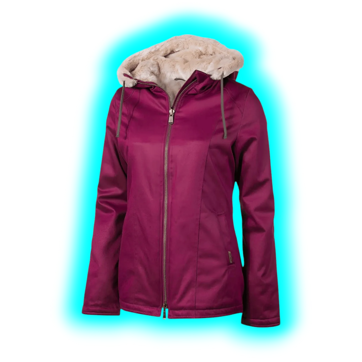 Hemp Hoodlamb Jacke Classic Burgundy Lady L