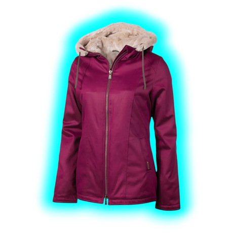 Hemp Hoodlamb Jacke Classic Burgundy Lady L