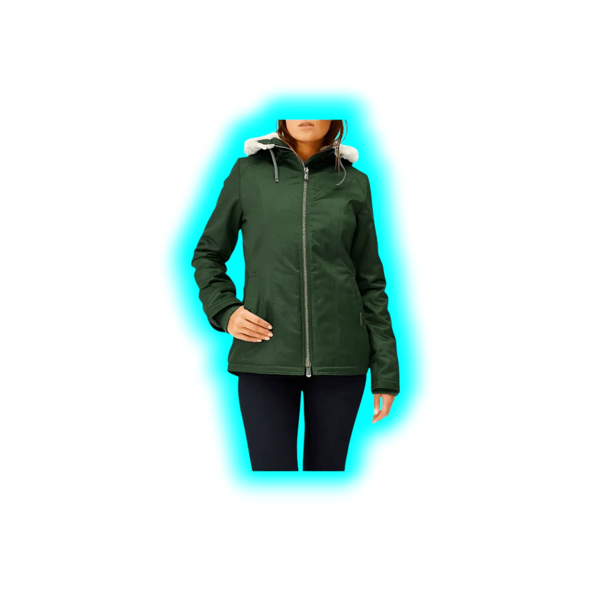 Hemp Hoodlamb Jacke Classic Dark Army Lady L