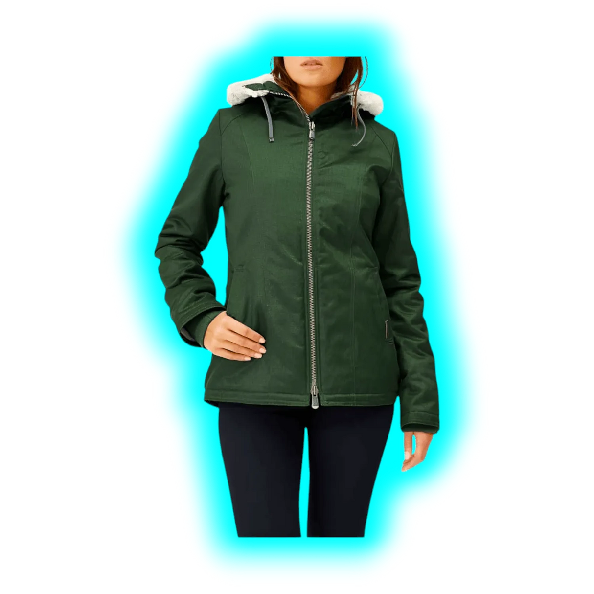 Hemp Hoodlamb Jacke Classic Dark Army Lady L