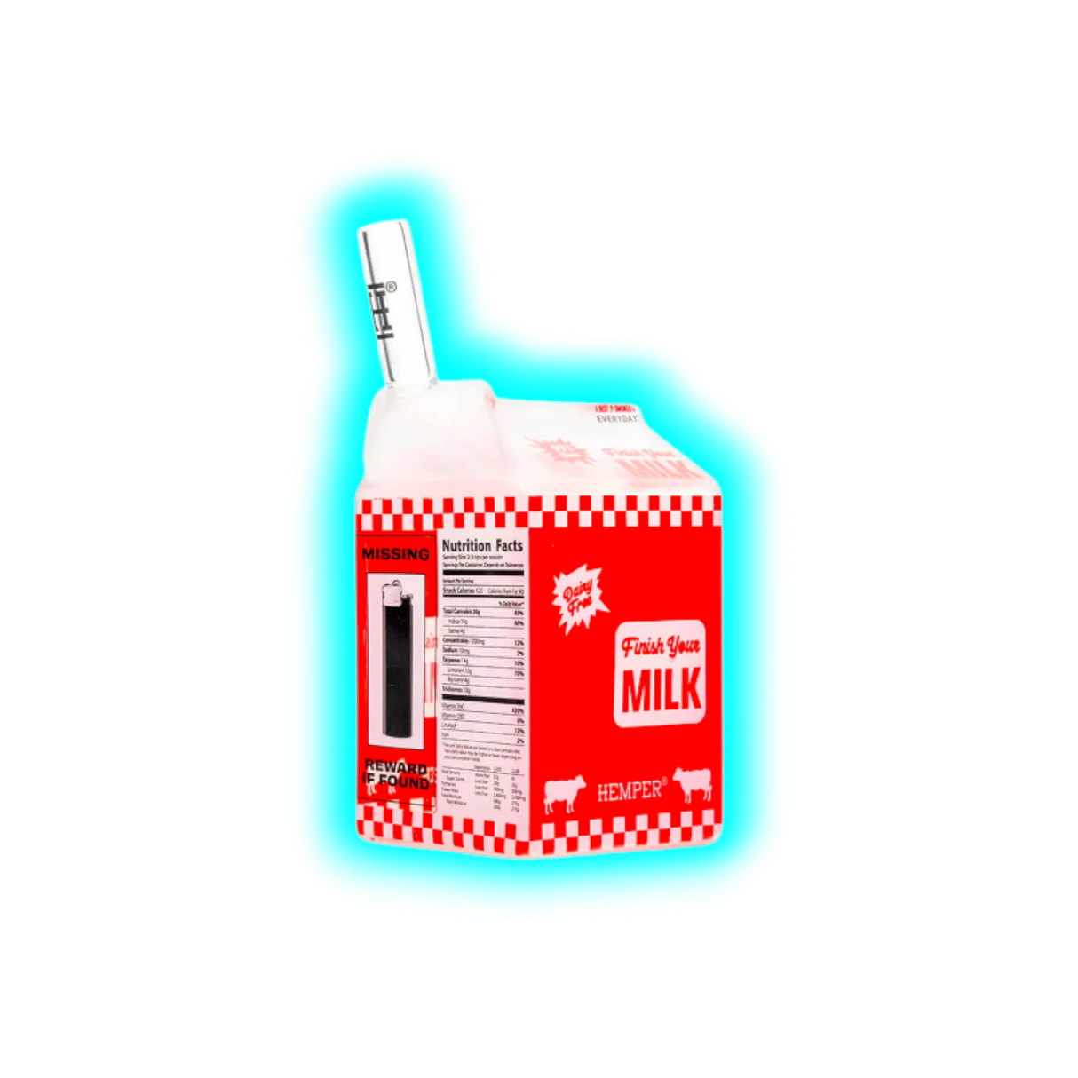 Hemper Bong Weedies Milk Carton 14cm