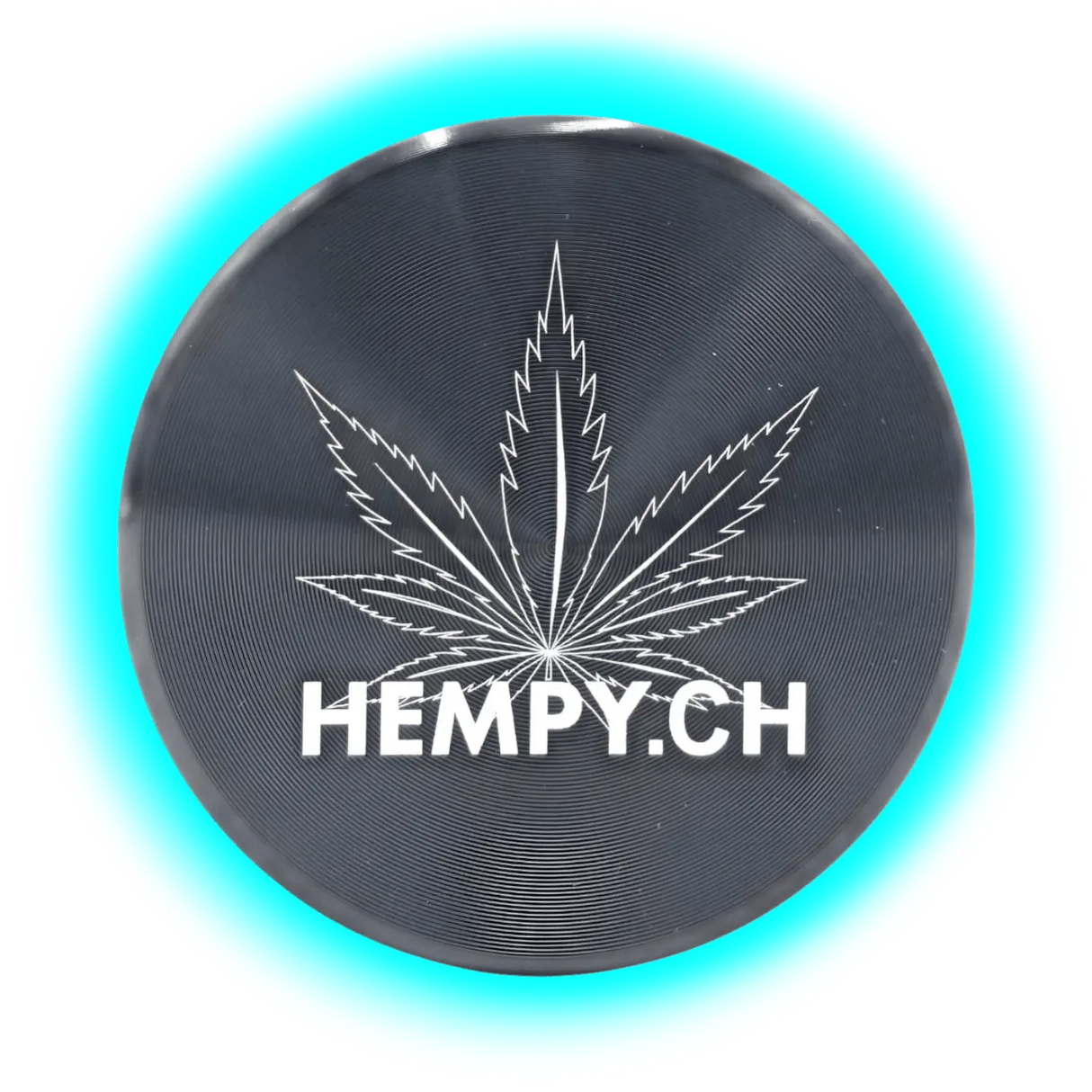 Hempy Aluminium Grinder Black 2 Parts 50mm