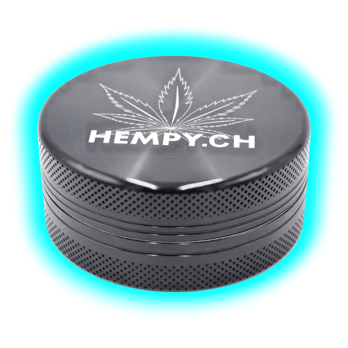 Hempy Aluminium Grinder Black 2 Parts 50mm