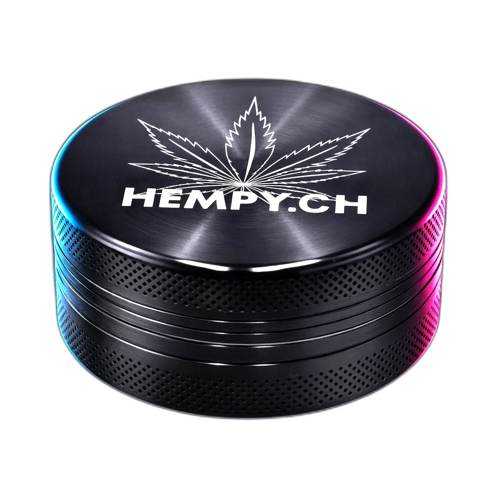 Hempy Aluminium Grinder Black 2 Parts 50mm