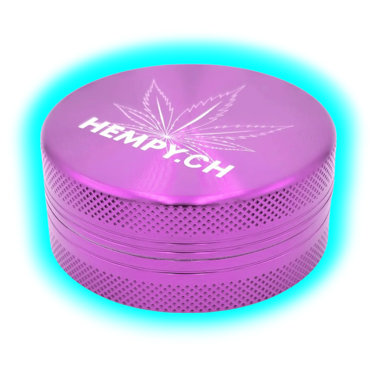 Hempy Aluminium Grinder Purple 2 Parts 50mm