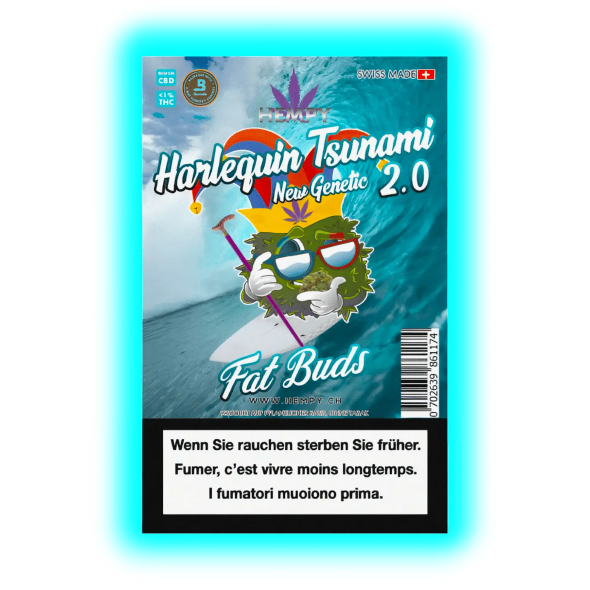 Hempy Harlequin Tsunami Indoor Fat Buds 2.0 New Genetic 12g
