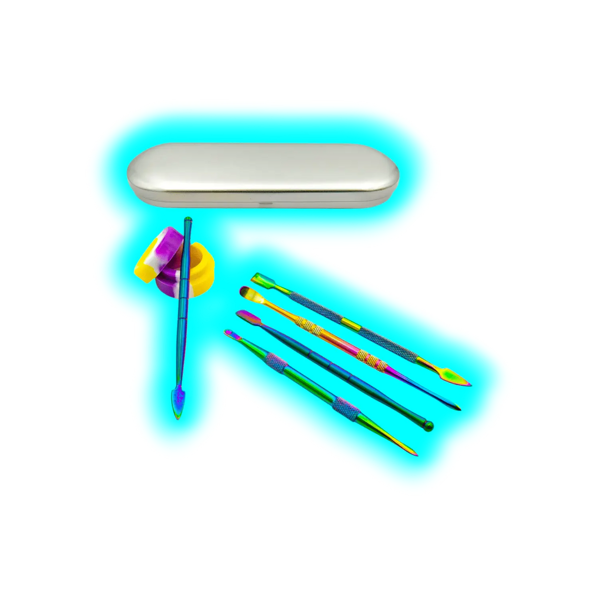 High Grade Stainless Steel Silicone Dab Tool Set