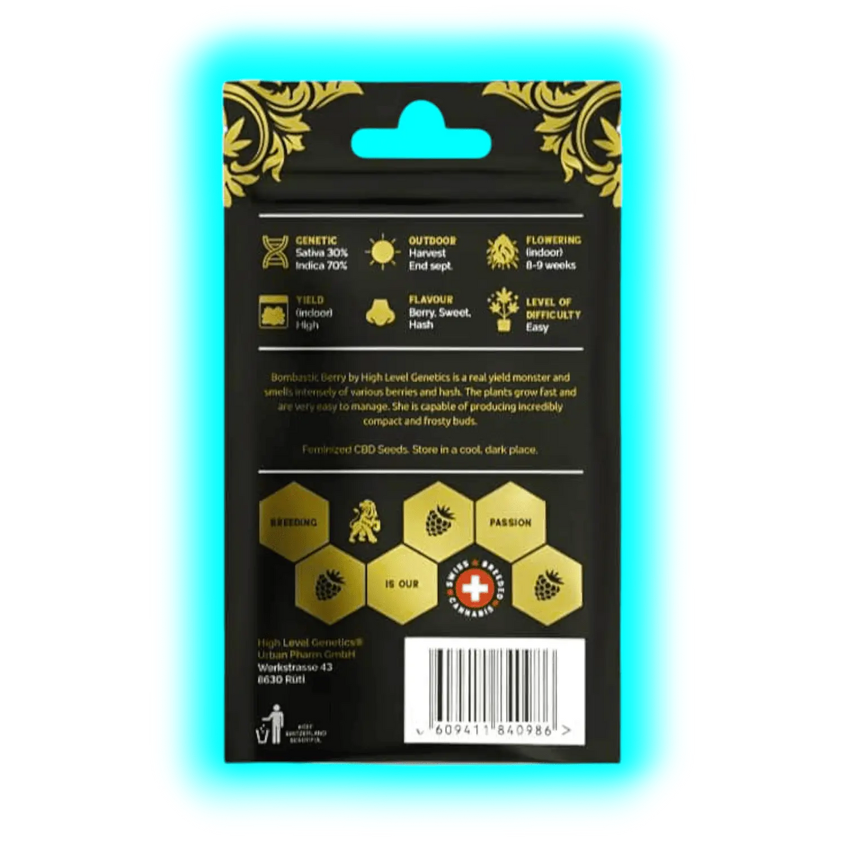 High Level Genetics Seeds Bombastic Berry 3pcs fem