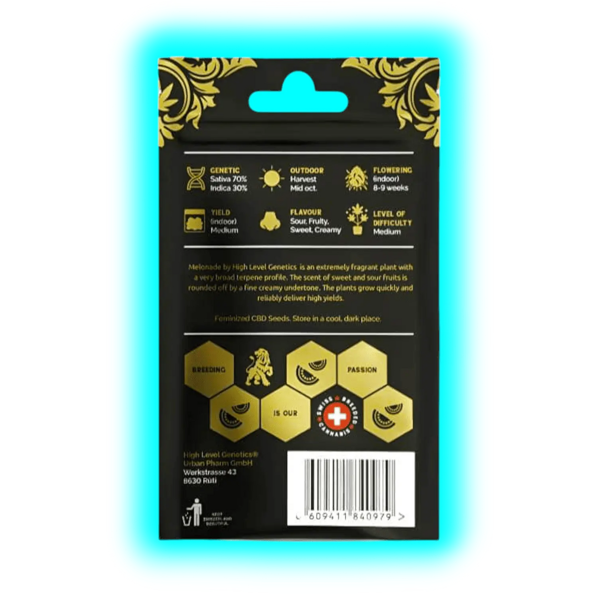 High Level Genetics Seeds Melonade 3pcs fem