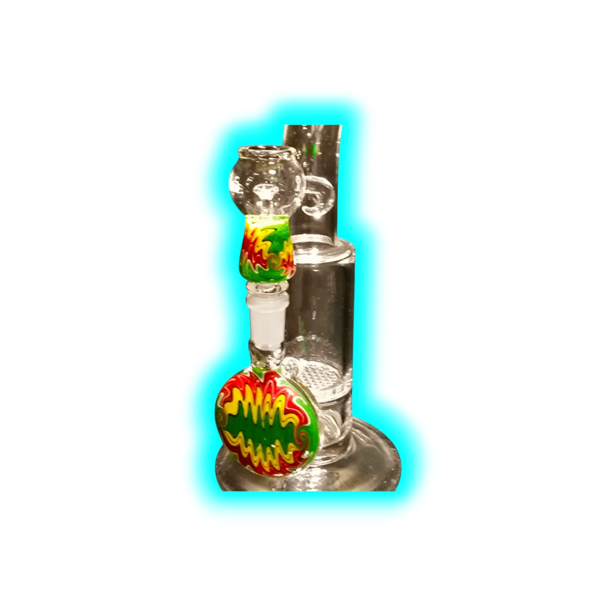 Honey Cump Bubbler Farbig Grün Gerade