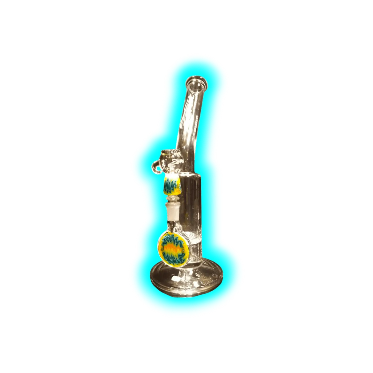 Honey Cump Bubbler Farbig Orange Gekröpft