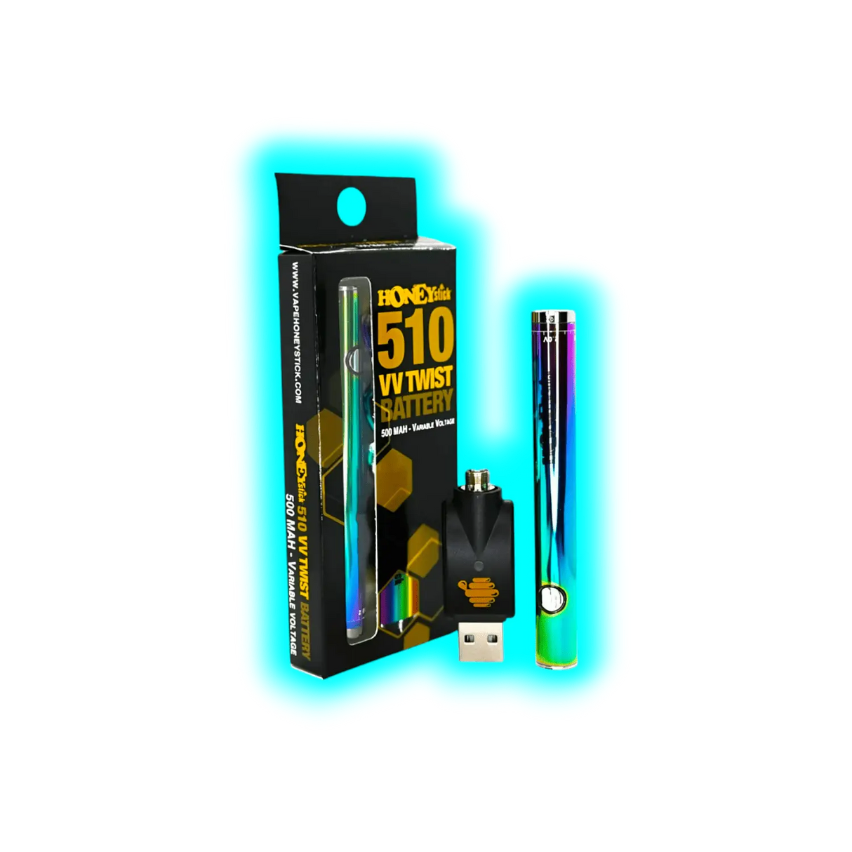 HoneyStick 'VV Twist' Akkuträger für 510er Tank Multicolor
