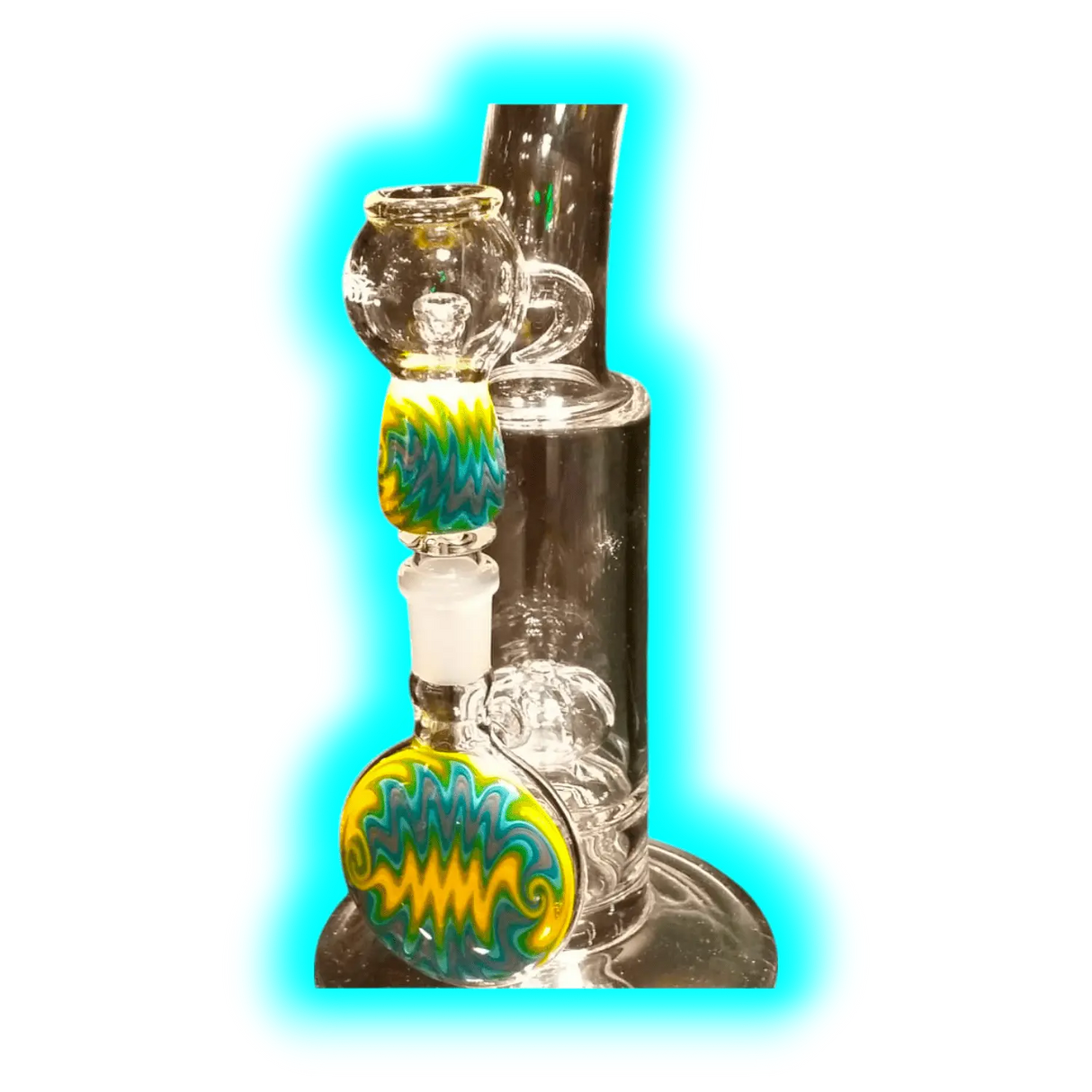 Inverted Showerhead Bubbler Farbig Orange Gekröpft