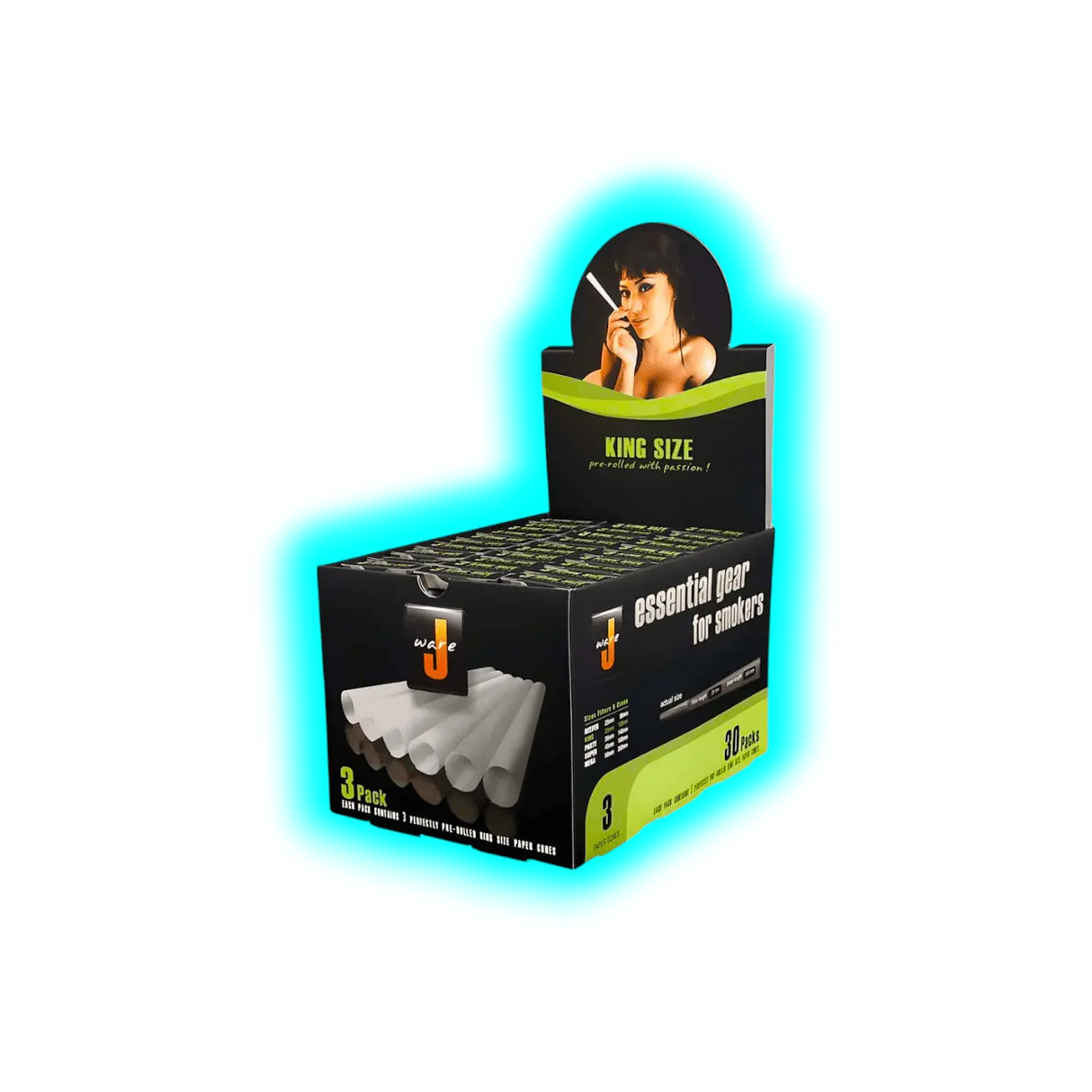 JWare Cones King Size Box 30 x 3pcs