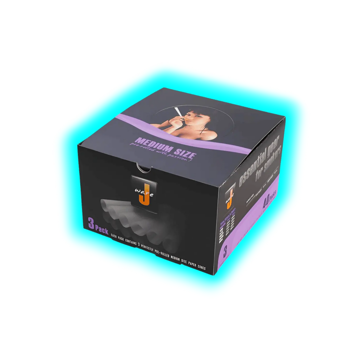 JWare Reefer Cones Medium Box 40 x 3pcs