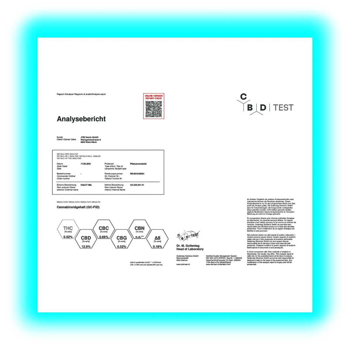 JYM's CannaQueen CBD Seeds fem 10 pcs