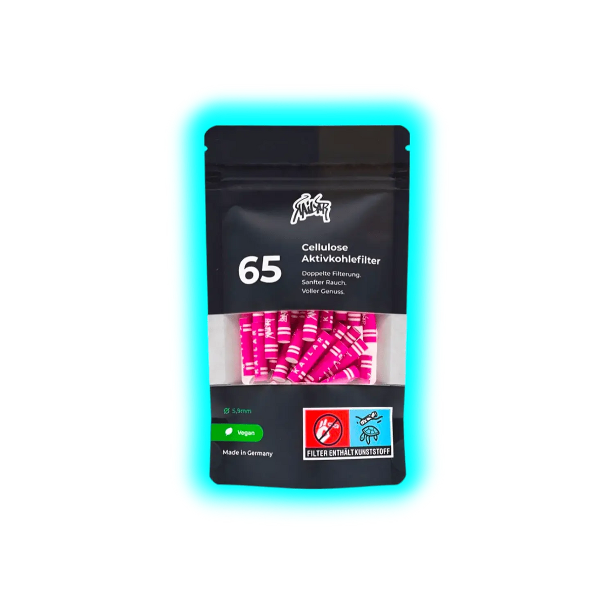 Kailar Aktivkohlefilter 5.9mm Pink 65pcs