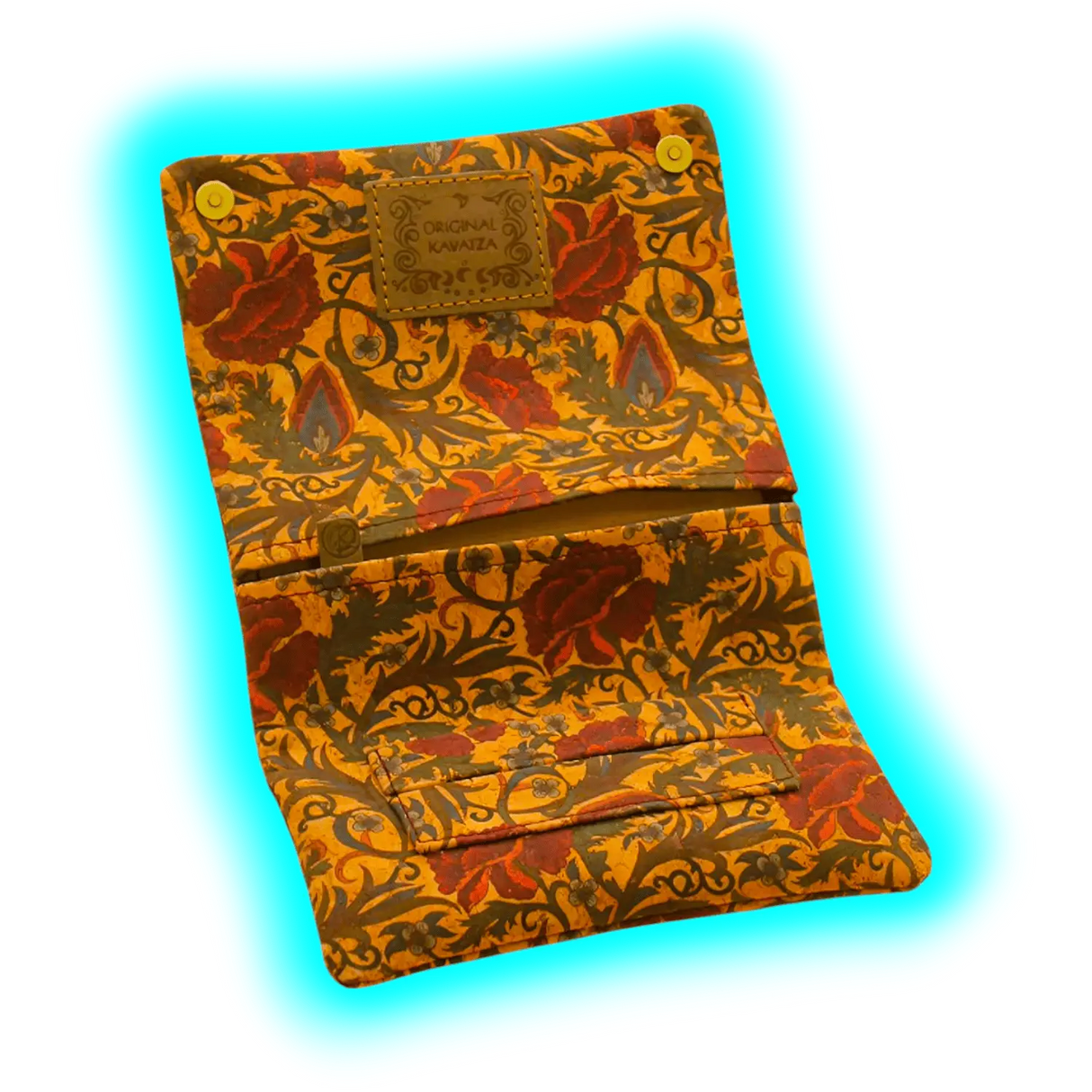 Kavatza Tabaktasche Cork TPC49-CR Barock Flower Deluxe