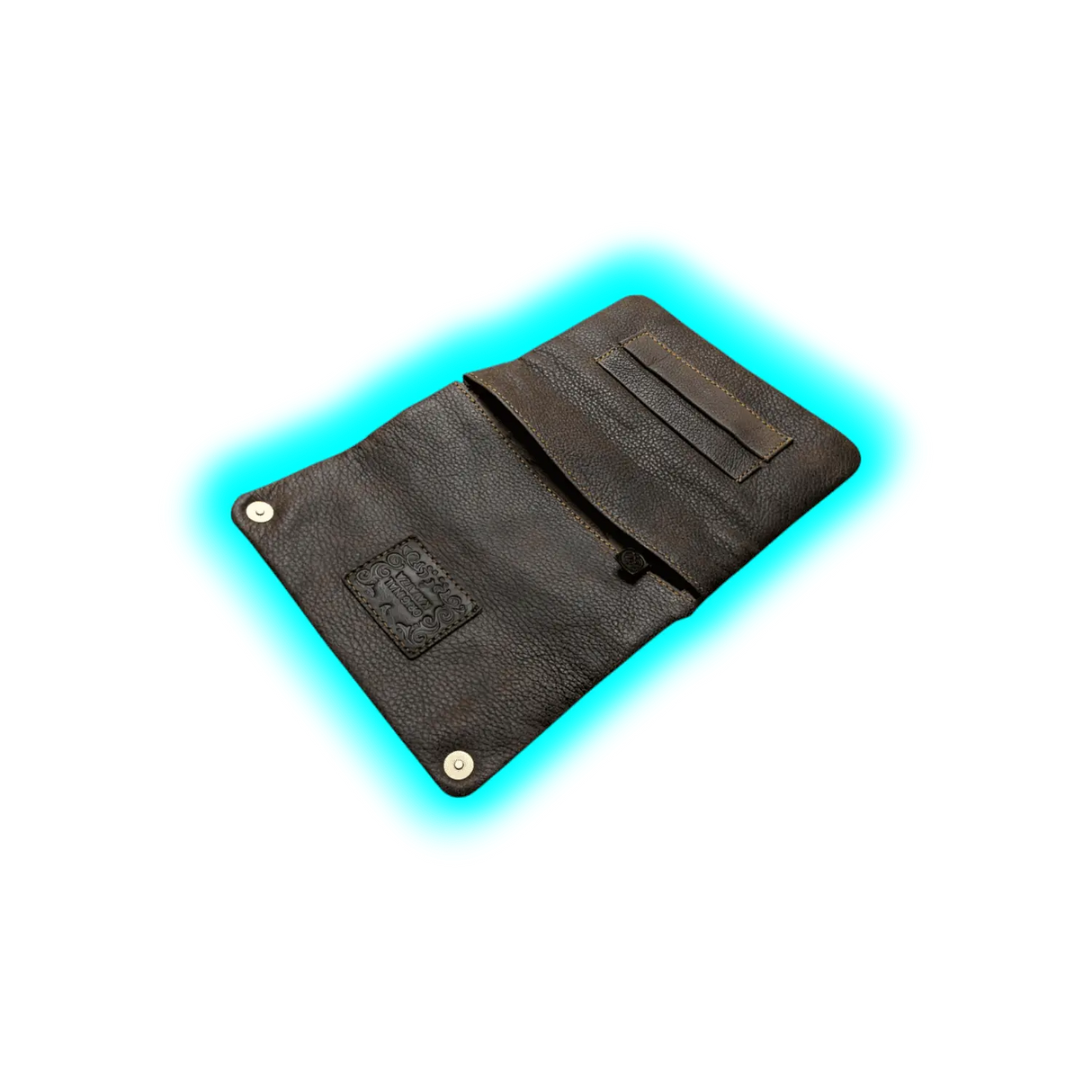 Kavatza Tabaktasche TP11 Cowboy Nubuc Cowhide Application Revits Grey Brown