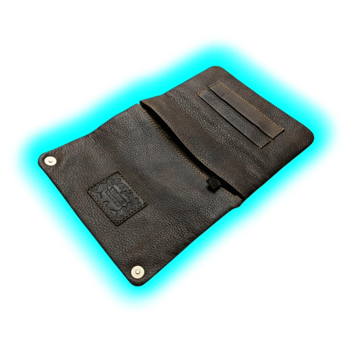 Kavatza Tabaktasche TP11 Cowboy Nubuc Cowhide Application Revits Grey Brown