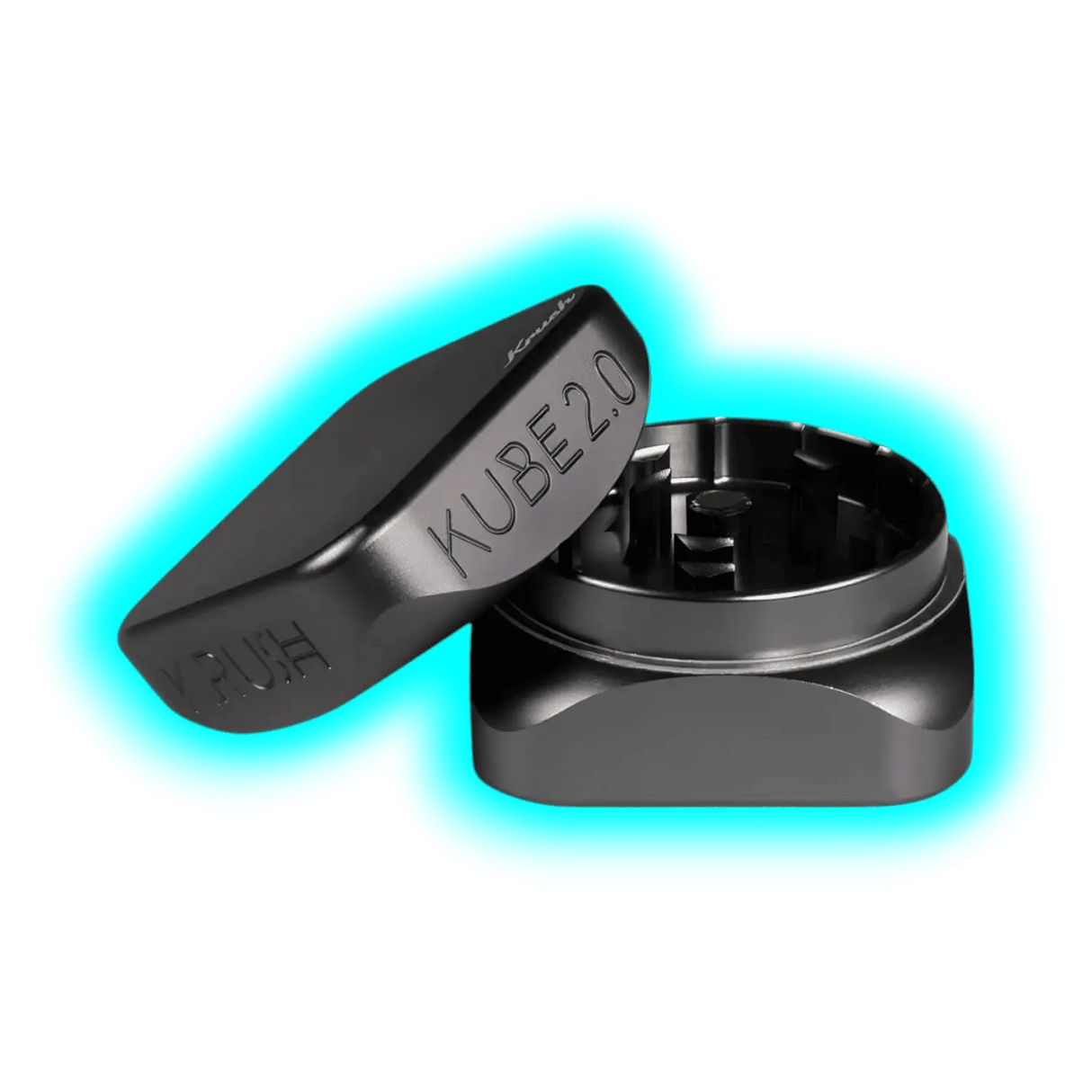 Krush Grinder Kube 2.0 Black 2 Parts