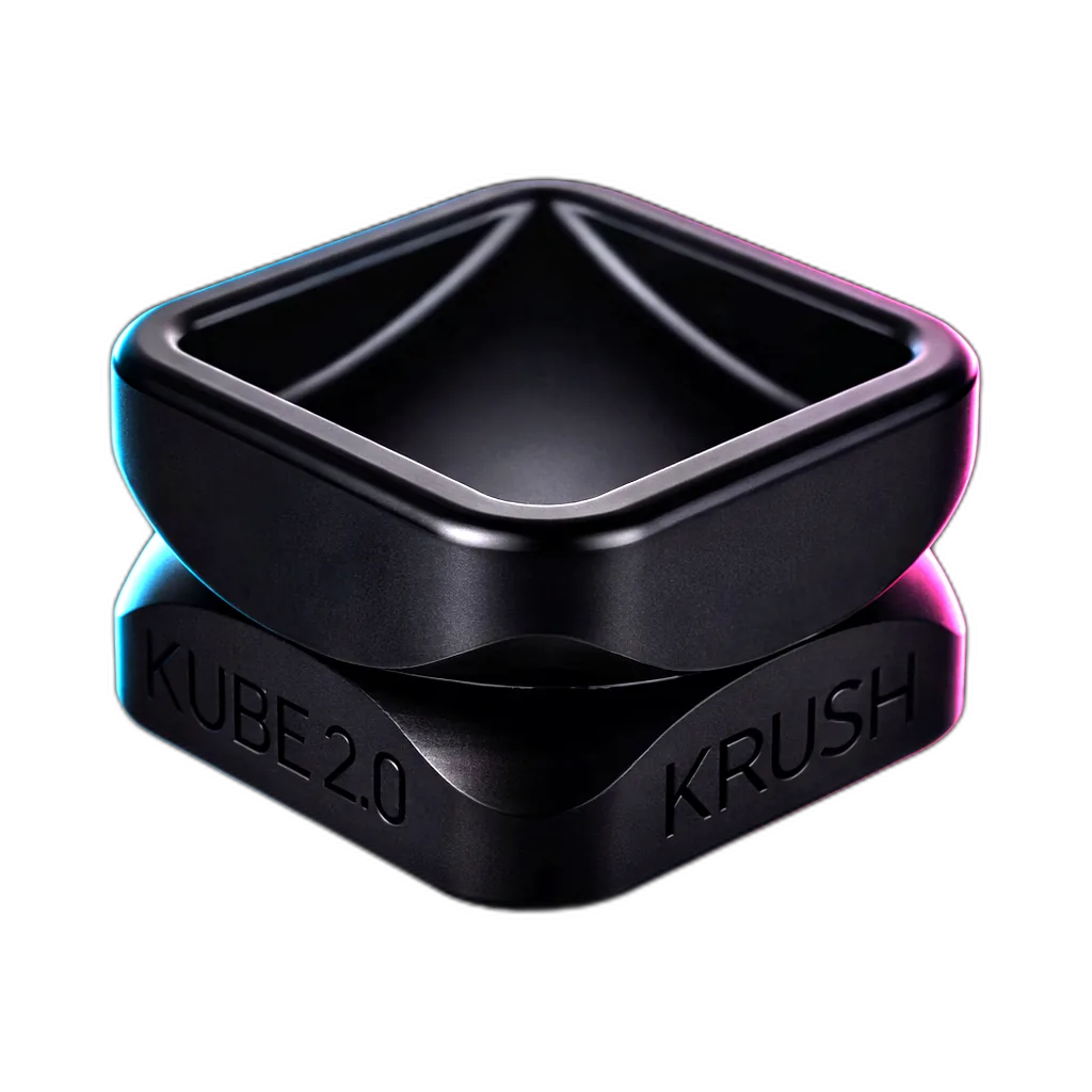 Krush Grinder Kube 2.0 Black 2 Parts von der Seite gesehen (Seitenansicht)