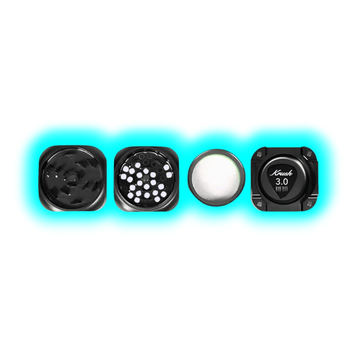 Krush Grinder Kube 3.0 Black 3 Parts