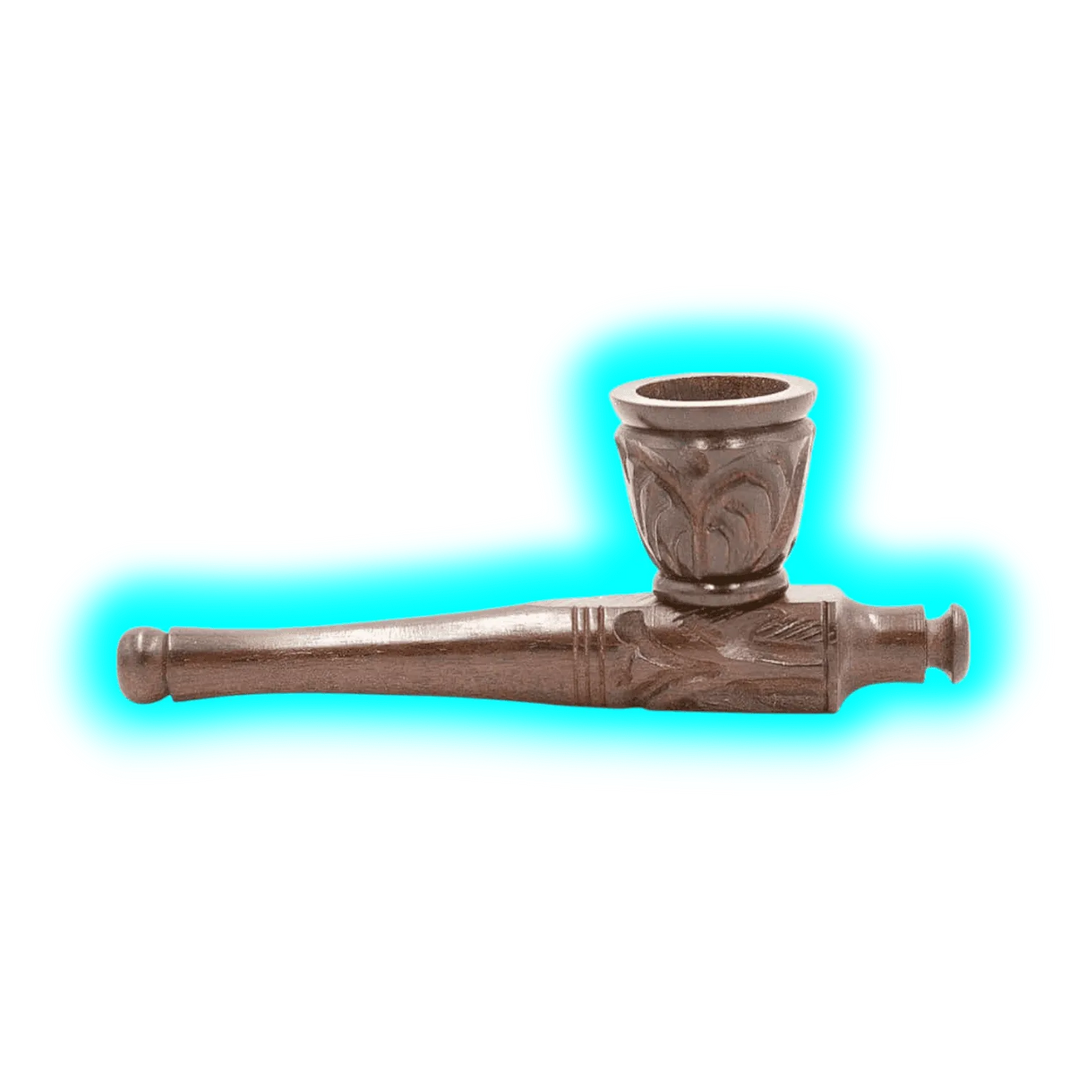 Kulu Carved Shotgun Pipe, Screwable 10.5 cm