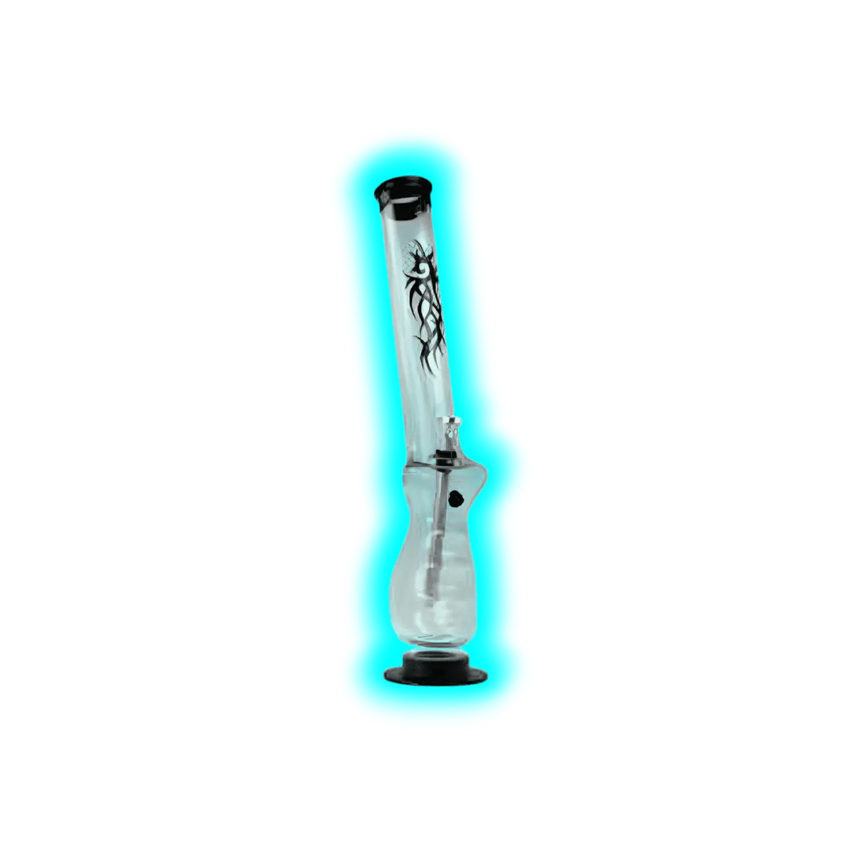 Kulu Tattoo Acryl Bong 1.5", Clear 36,5 cm
