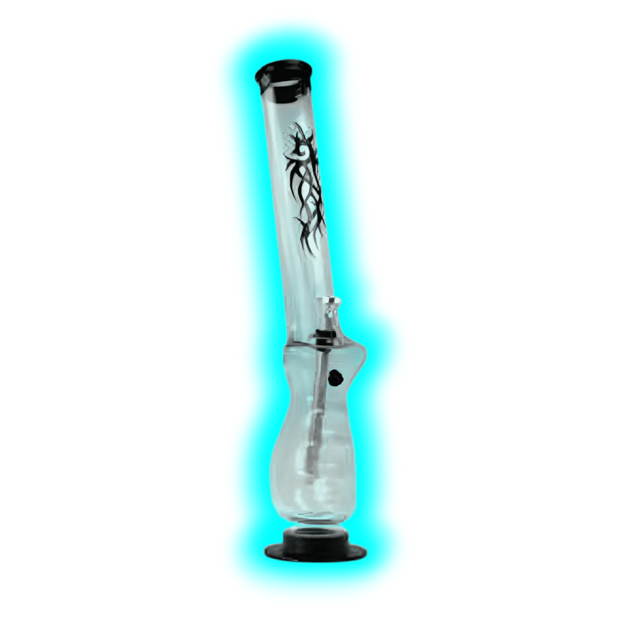 Kulu Tattoo Acryl Bong 1.5", Clear 36,5 cm