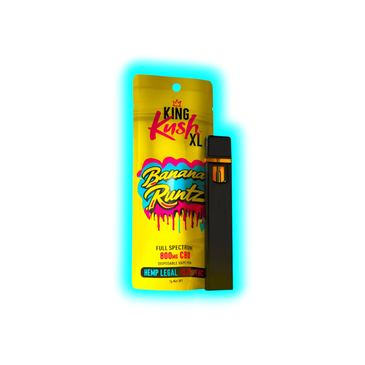 Kush CBD Vapepen Banana Runtz 0.2% THC