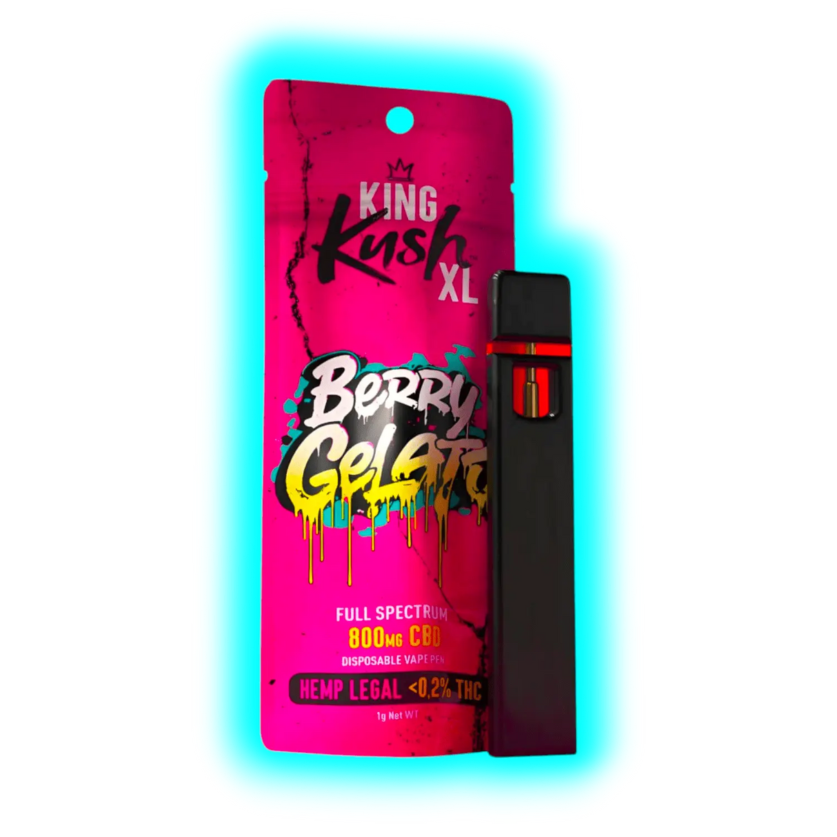 Kush CBD Vapepen Berry Gelato 0.2% THC