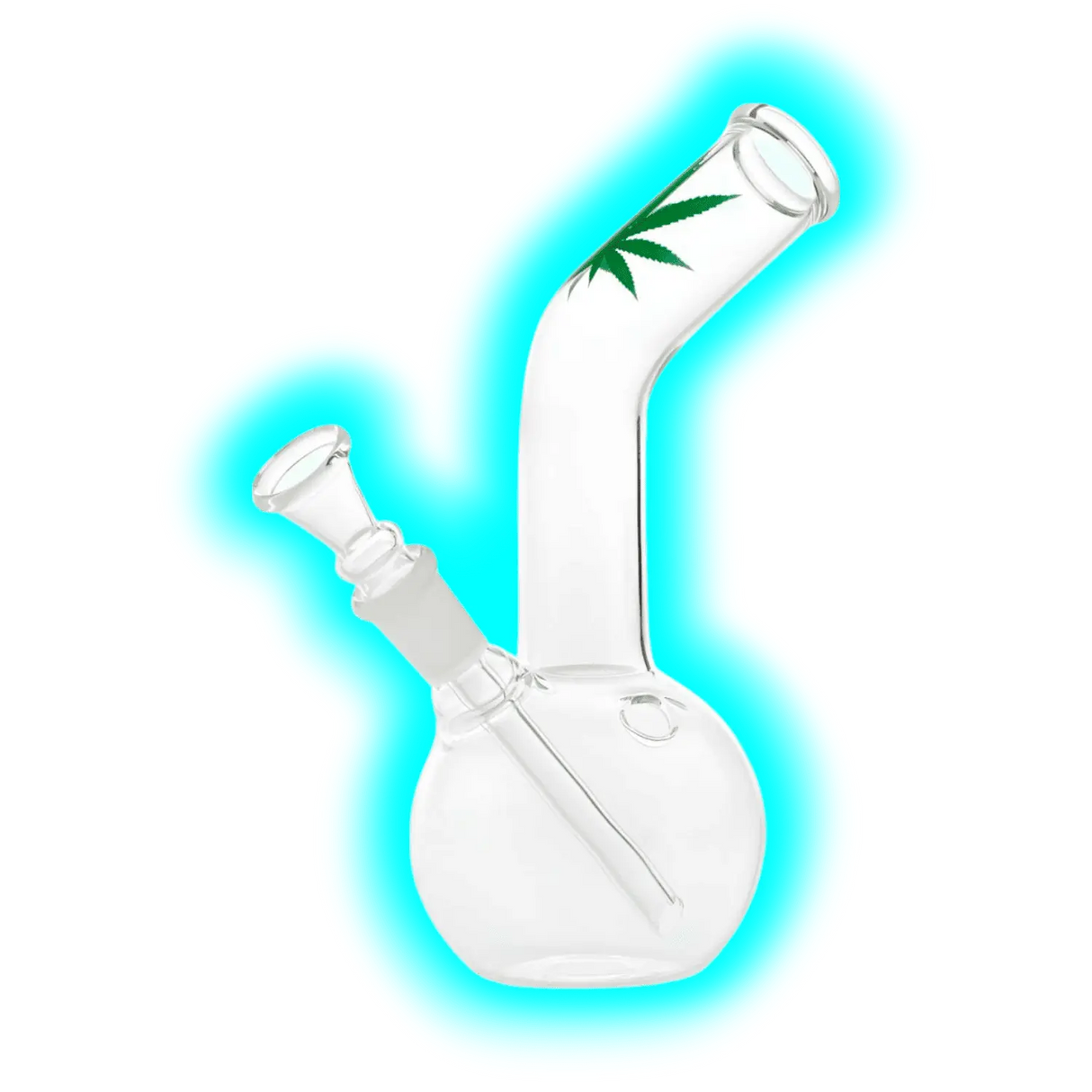 Leaf Bong giftset with 1 x Bong - 1 x Grinder - 1 x lighter - 5 x screen