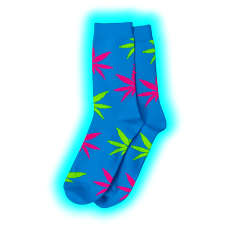 Long Socks Size 36-42 Blue/Pink