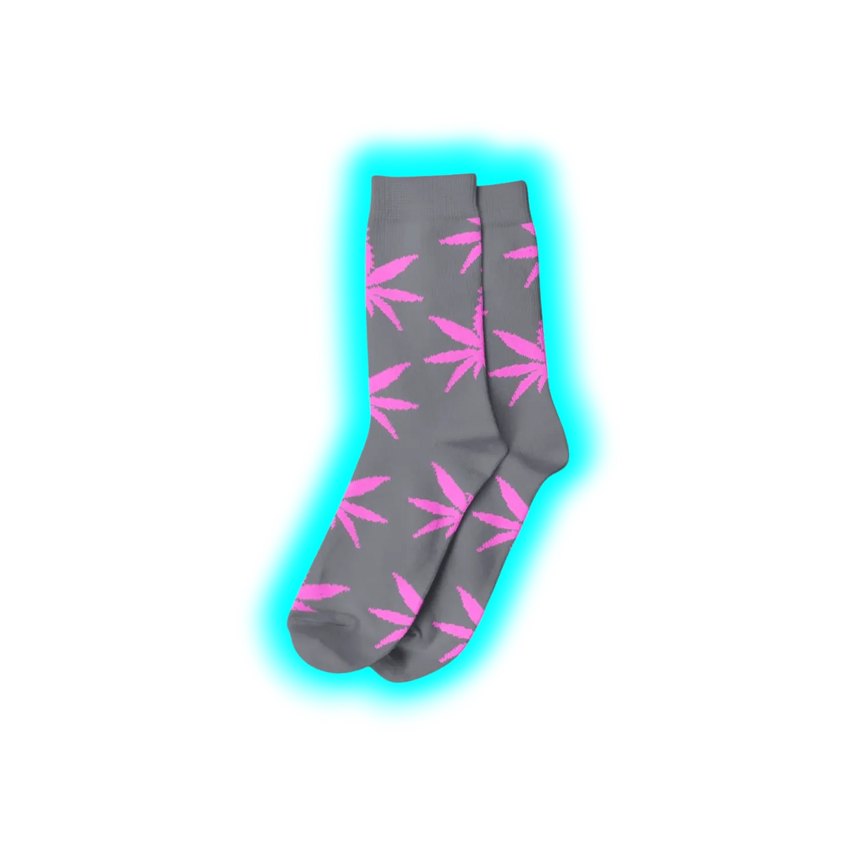 Long Socks Size 36-42 Grey/Pink