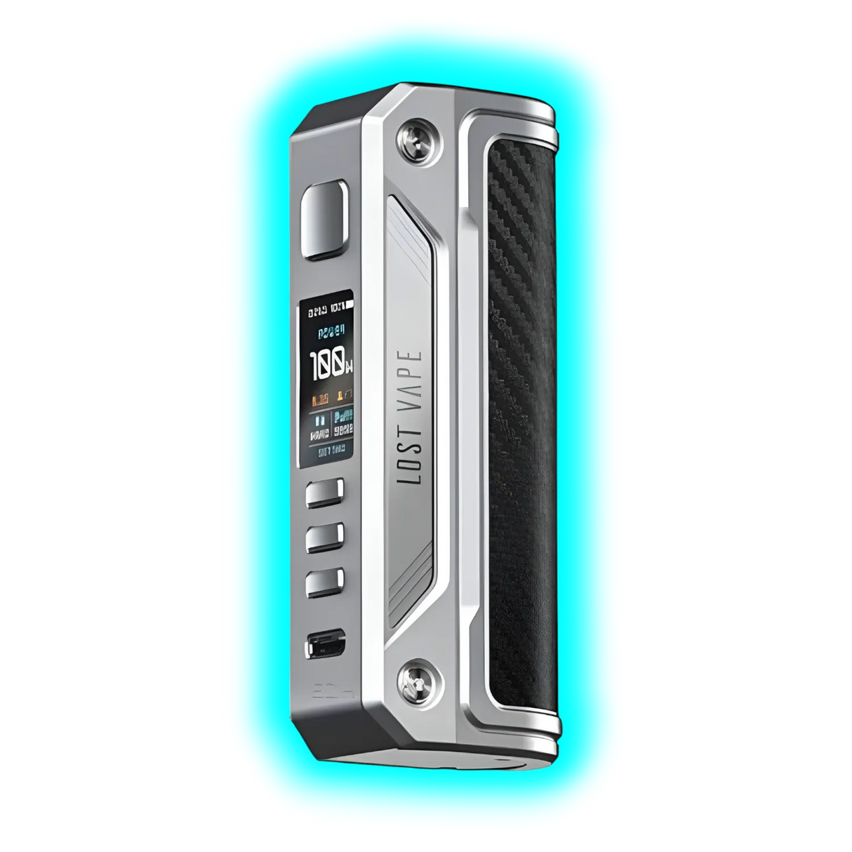 Lost Vape Thelema Solo 100w Box Mod Silver Carbon