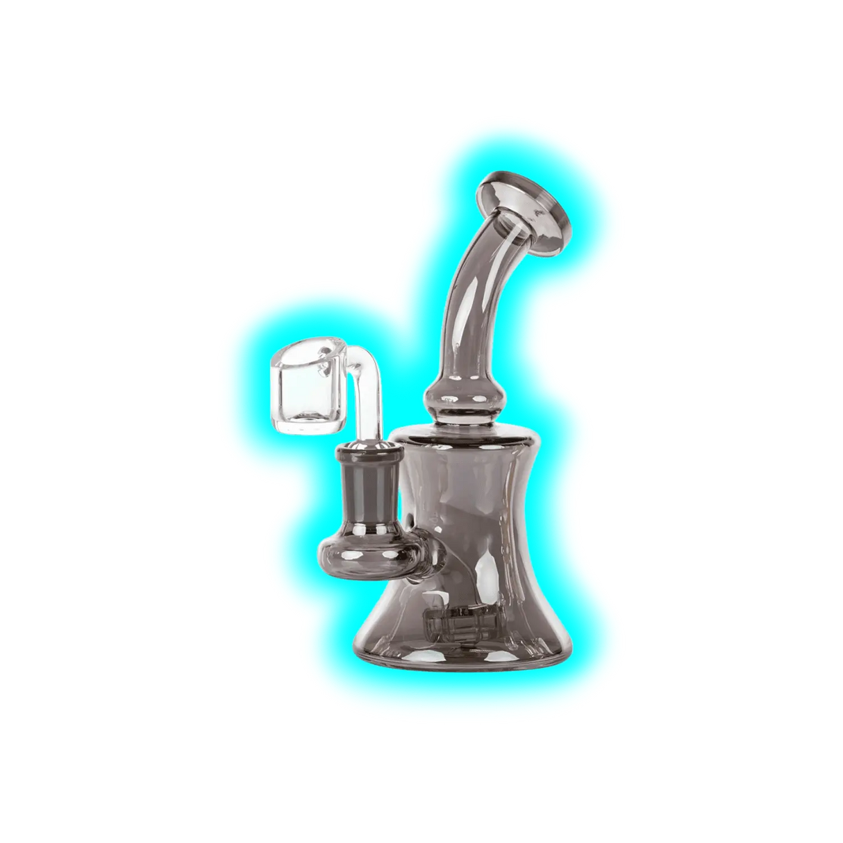 LTD Edition Bubbler Dab Rig Light Black 15cm