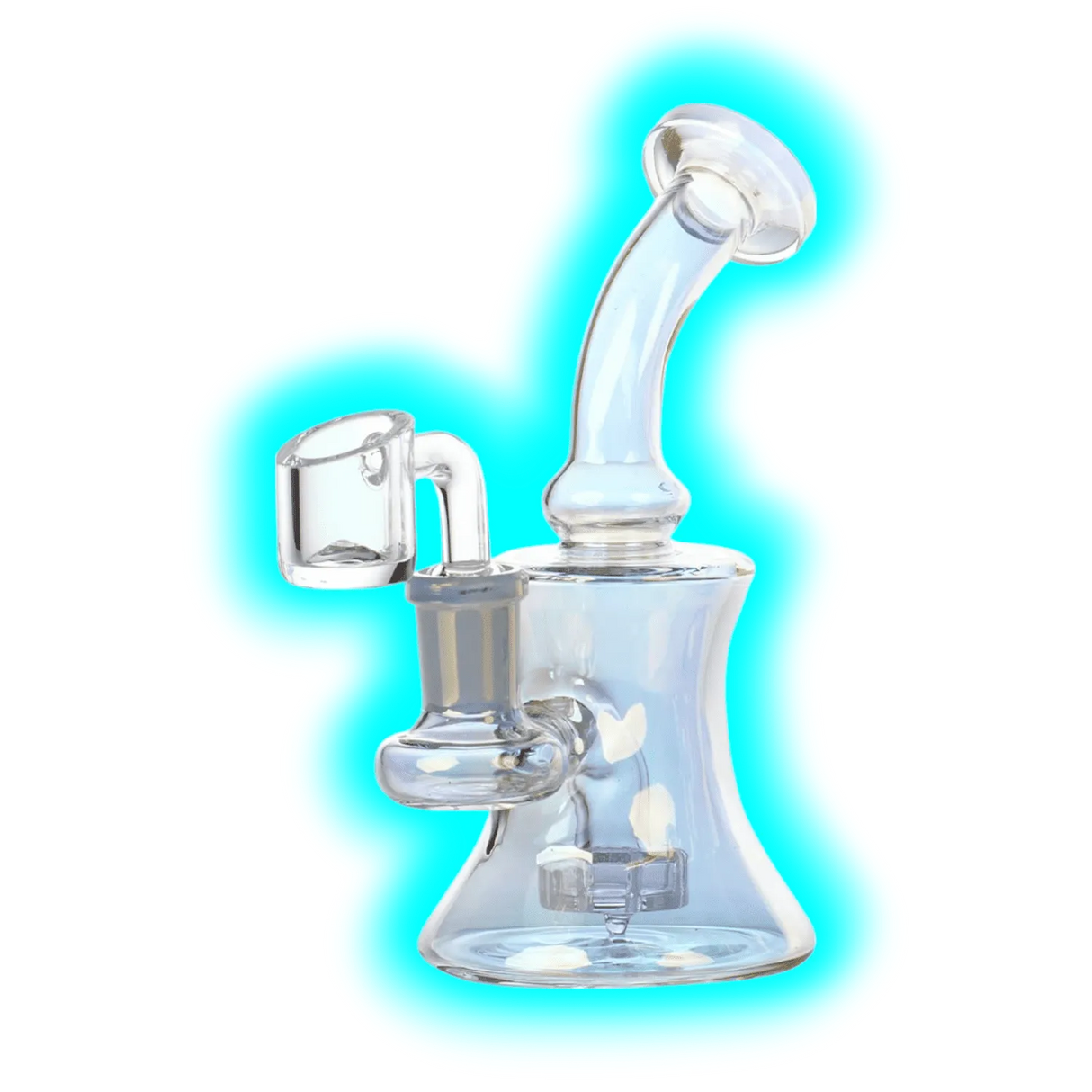 LTD Edition Bubbler Dab Rig Light Grey 15cm