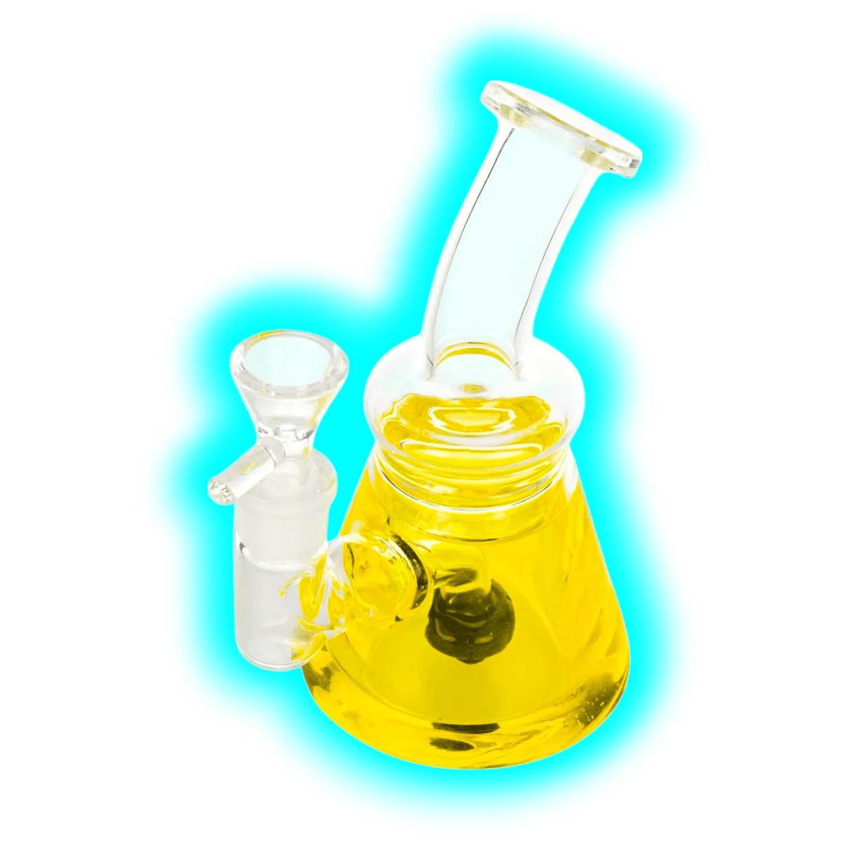 LTD Edition Bubbler Dab Rig Yellow 17cm