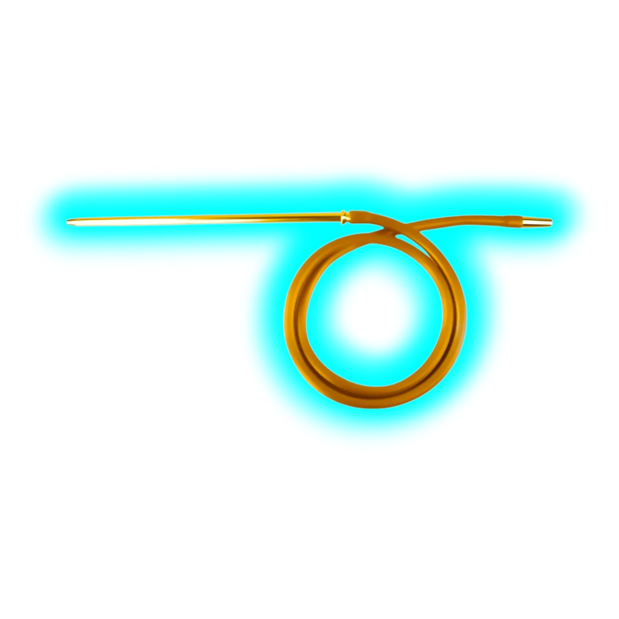 Mata Leon Shisha Silicone Tube Matt 1.5m Gold