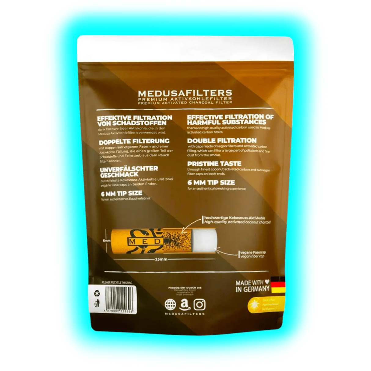 Medusa Hybridfilters Organics 6mm 1000pcs