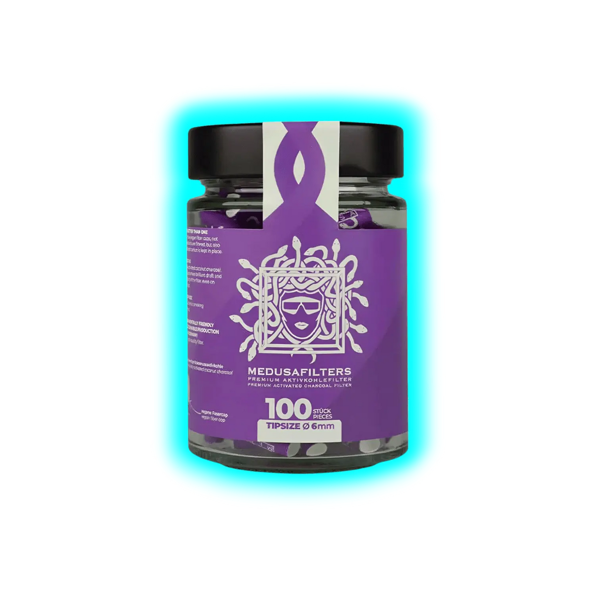 Medusa Hybridfilters Violett 6mm 100pcs Jar