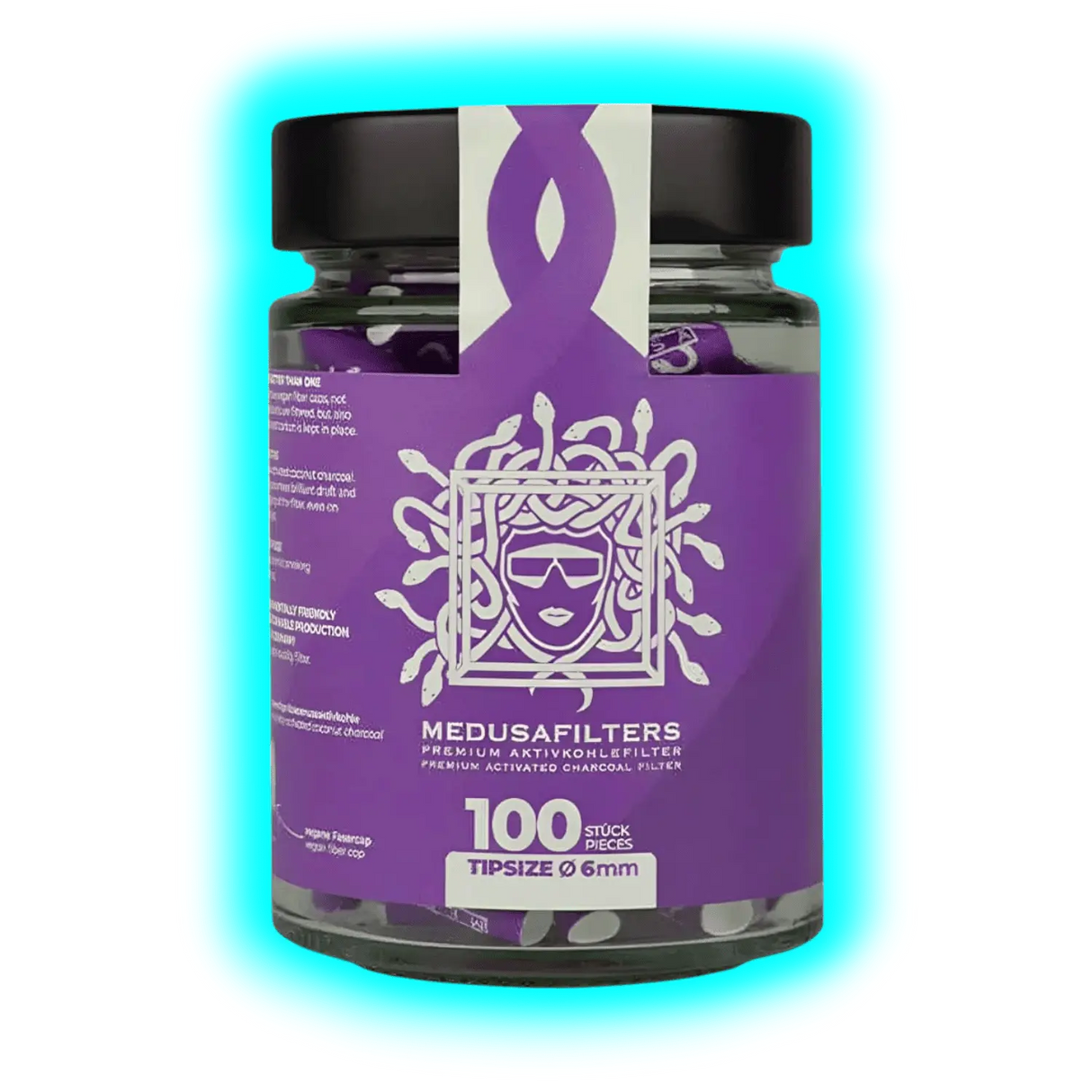Medusa Hybridfilters Violett 6mm 100pcs Jar