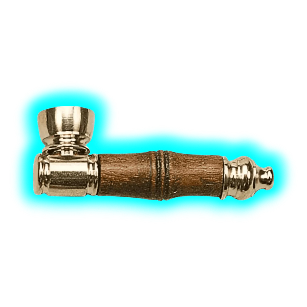 Metal Pfeife mit Holz