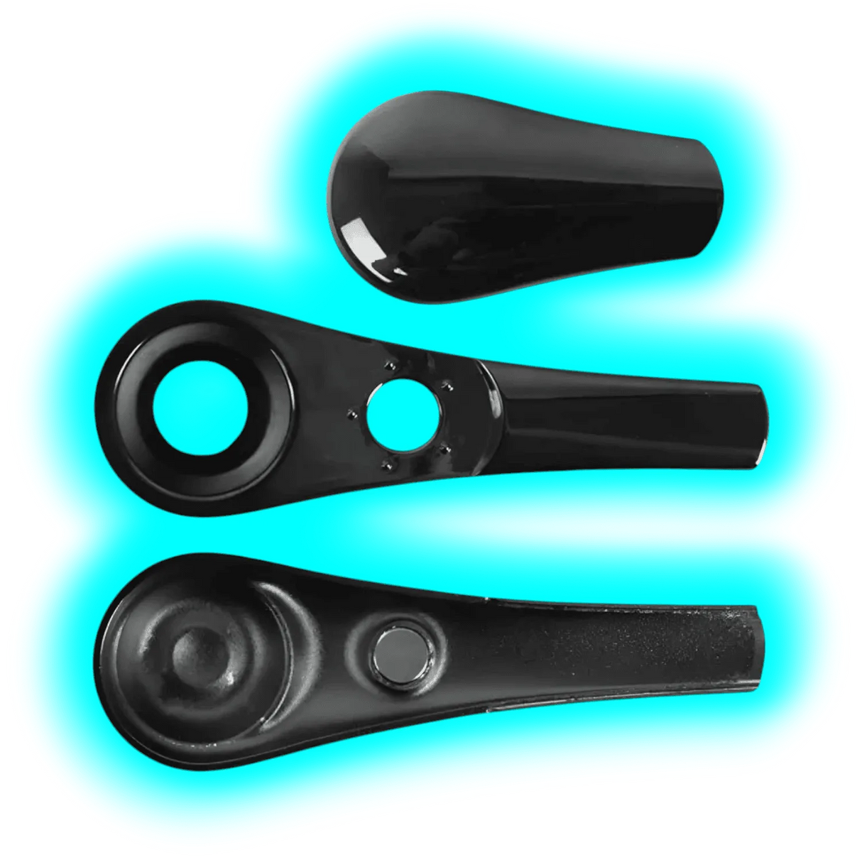 Metal Pipe With Magnet Black 9cm