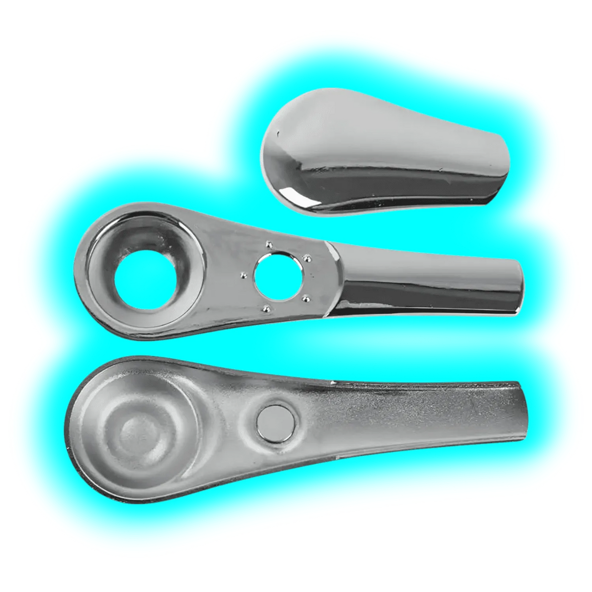 Metal Pipe With Magnet Chrome 9cm