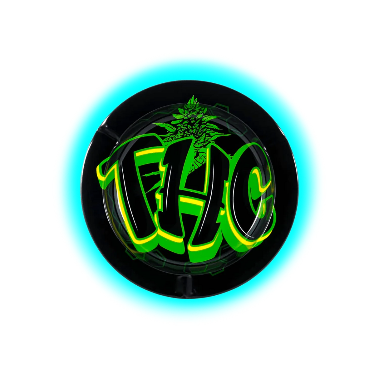 Metal Tin Ashtray - THC