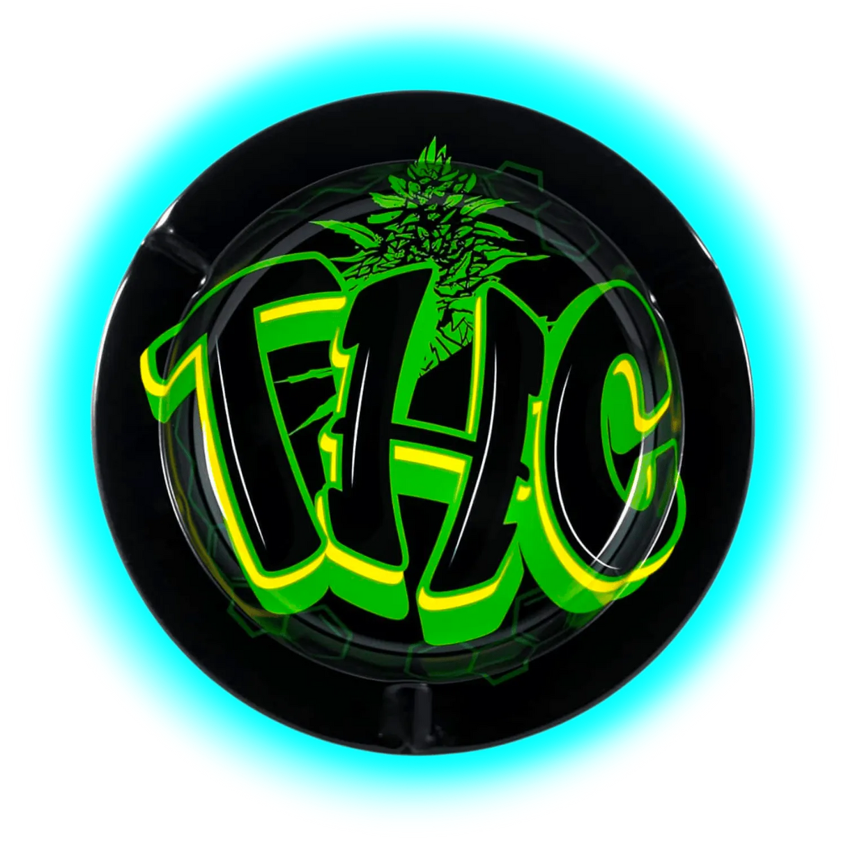 Metal Tin Ashtray - THC